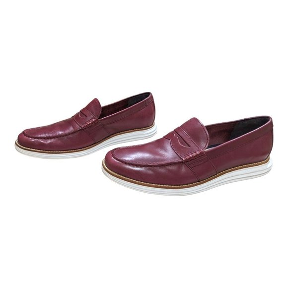 Cole Haan Original Lunar Oxblood Penny Loafer Slip On Men Leather Shoes 10.5 M main image 12